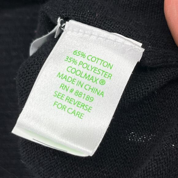 LILLY PULITZER Sweater XS Joslyn Coolmax Relaxed Tunic Boat Neck Pullover Black - Picture 9 of 13